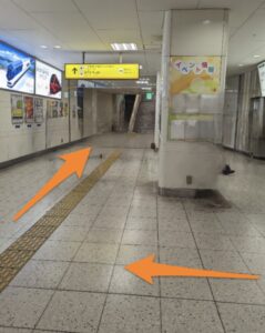 近鉄名古屋駅から地下鉄東山線へ行くルート