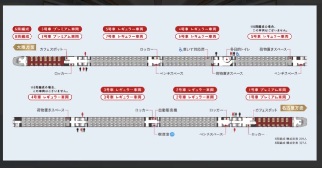 近鉄特急ひのとり　車両設備